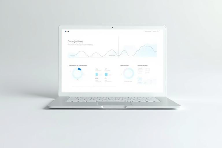 Financial dashboard mockup